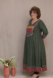 Green Bagh Print Kurta