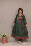 Green Bagh Print Kurta