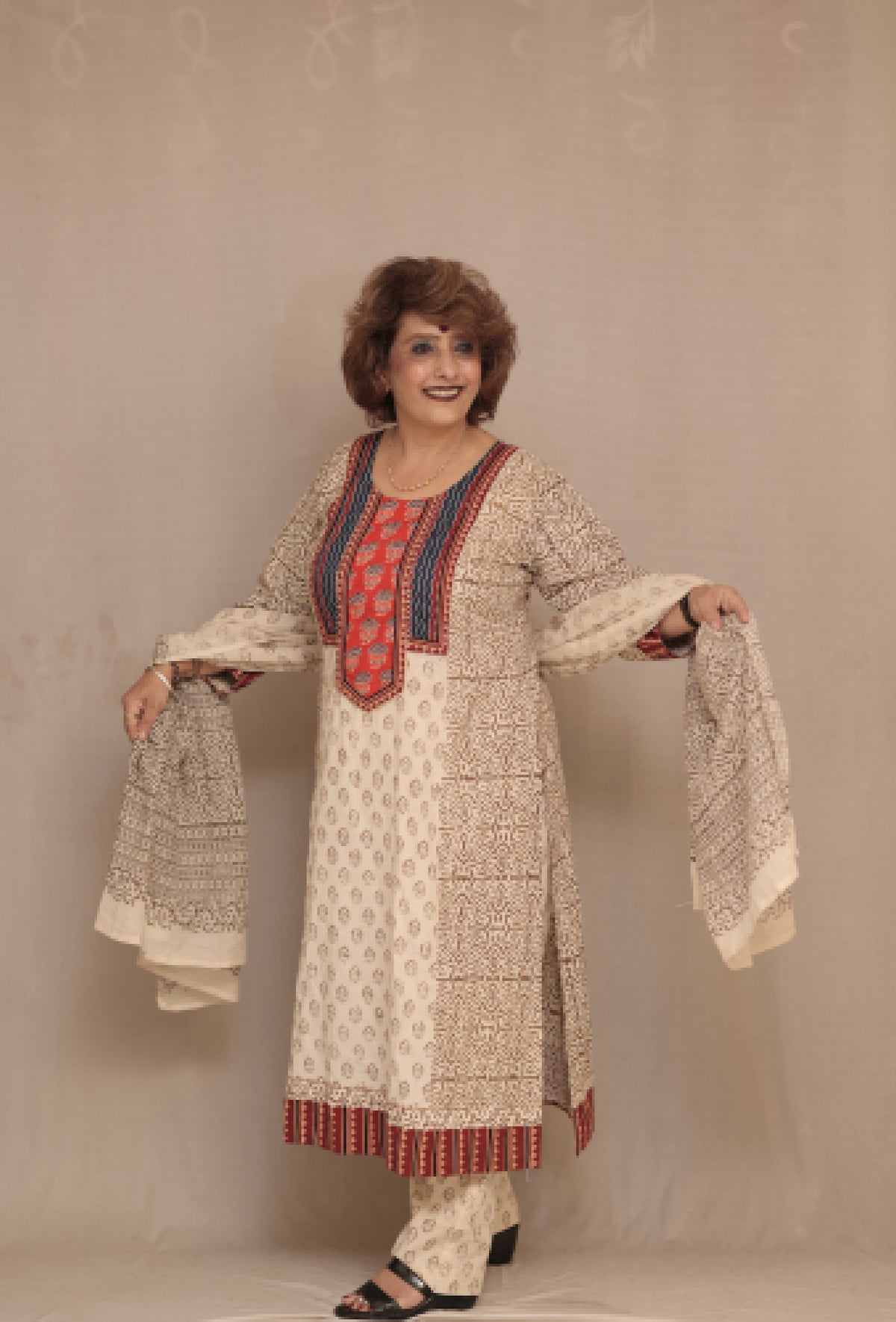 Cotton 3-Piece Suit Occur Color