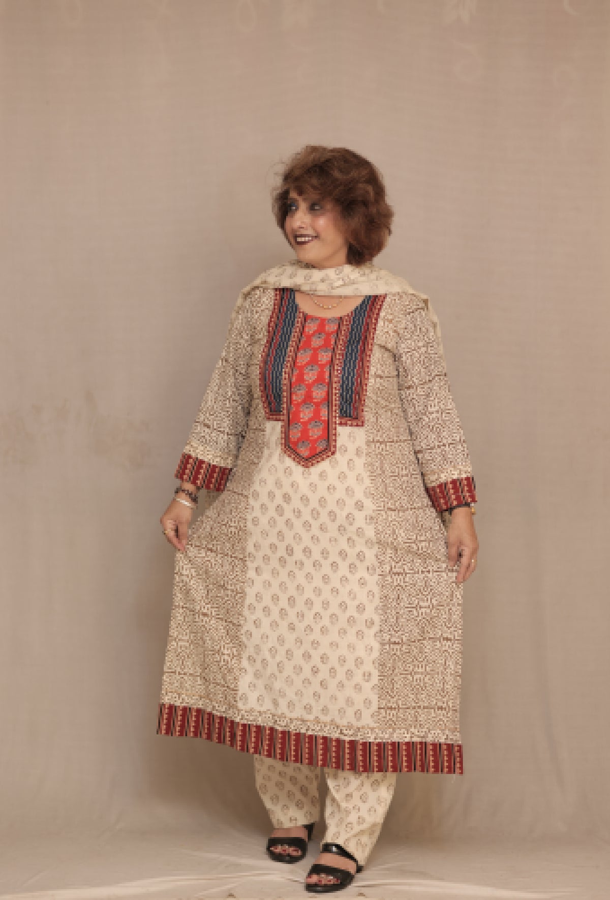 Cotton 3-Piece Suit Occur Color