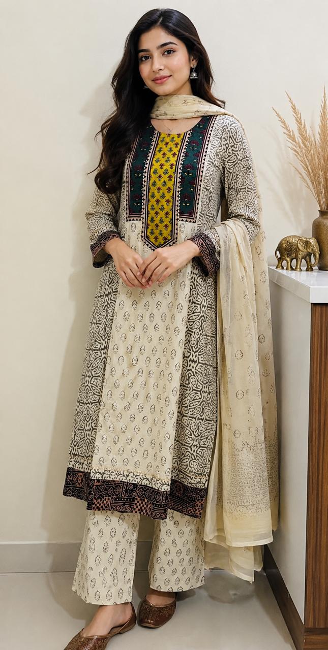 Cotton 3-Piece Suit