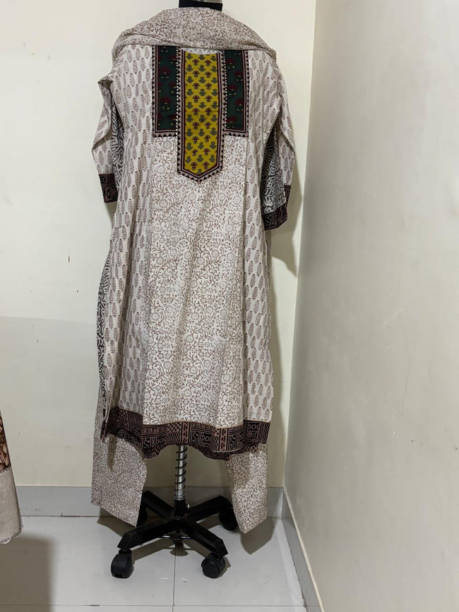 Cotton 3-Piece Suit Occur Color