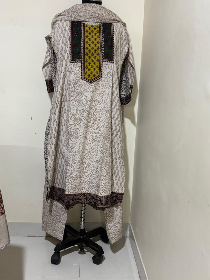 Cotton 3-Piece Suit Occur Color